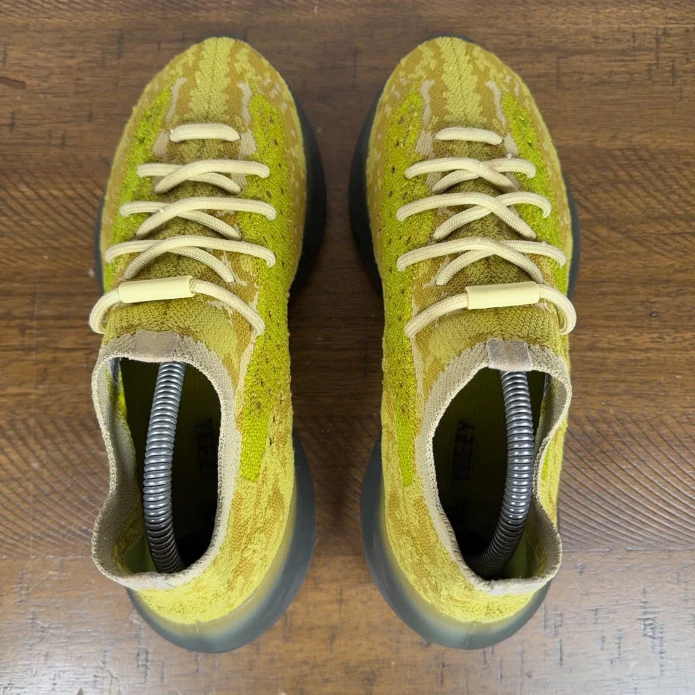 Adidas Yeezy Shoes Mens 8 Green‎ Hylte Glow Boost 380 Athletic Sneakers FZ4990